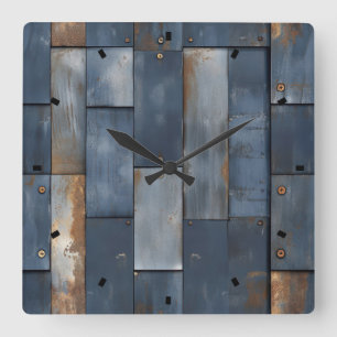 Metalen textuur wandklok