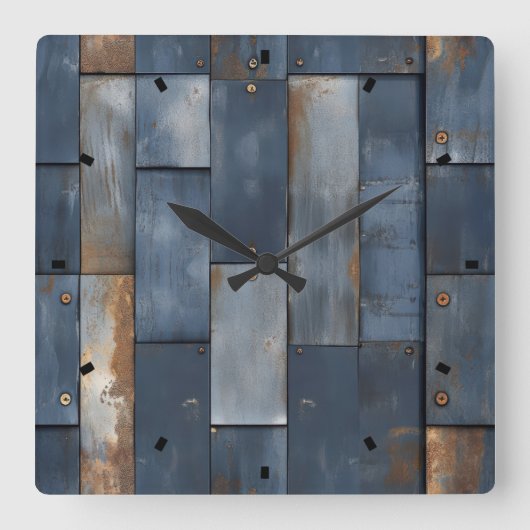 Metalen textuur wandklok (Voorkant)
