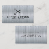 Metalen textuurrivets | De achtergrond van het pic Visitekaartje (Voorkant / Achterkant)