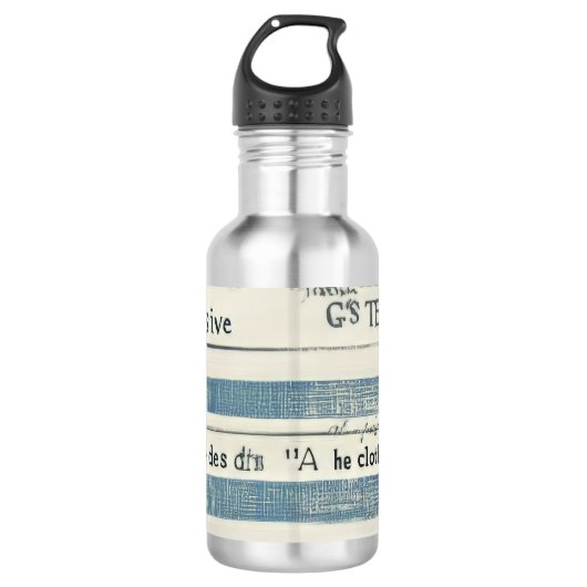 Metalen thermoskan met oceaan waterfles (Voorkant)