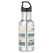 Metalen thermoskan met oceaan waterfles (Achterkant)