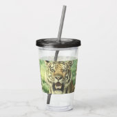 metalen tijger acryl drinkbeker (Achterkant)