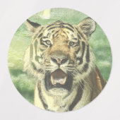 metalen tijger labels (Design 2)