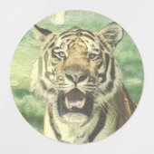 metalen tijger labels (Design 1)