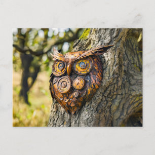 Metalen Uil Tuinsculptuur Briefkaart