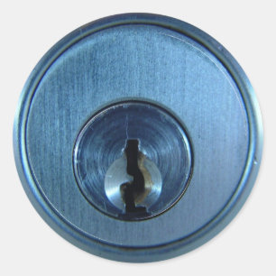 Metalen vergrendelingspieken ronde sticker