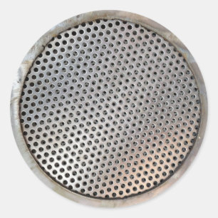Metalen vetfilter ronde sticker