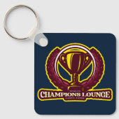 Metalen vierkante Sleutelhanger, 2,25 x 2,25 inch Sleutelhanger (Voorkant)