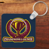 Metalen vierkante Sleutelhanger, 2,25 x 2,25 inch Sleutelhanger (Achterkant)