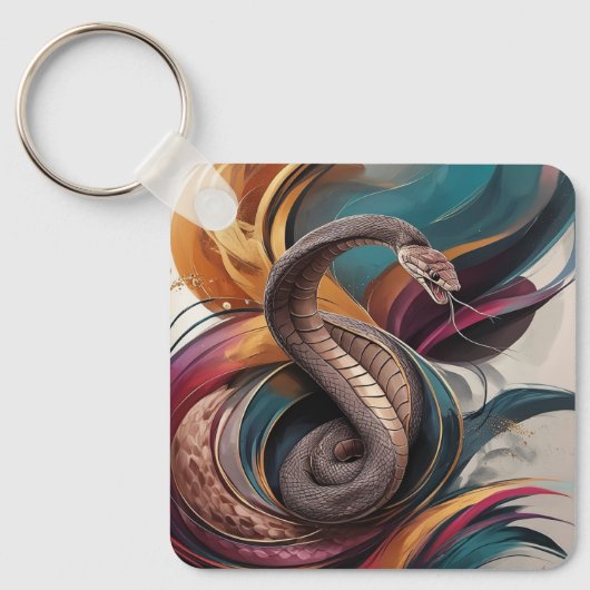 Metalen Vierkante Sleutelhangers (Voorkant)