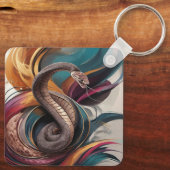 Metalen Vierkante Sleutelhangers (Achterkant)