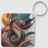 Metalen Vierkante Sleutelhangers (Achterkant)