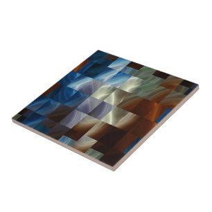 Metalen vierkanten tegeltje