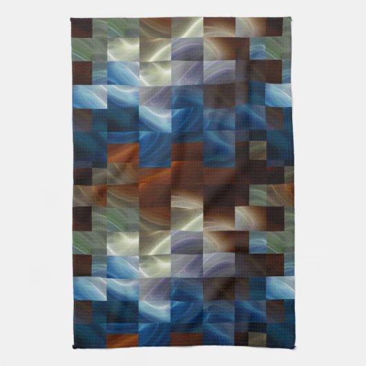 Metalen vierkanten theedoek (Verticaal)