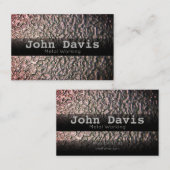 Metalen visitekaartje (Voorkant / Achterkant)