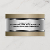 Metalen Visitekaartje Glanzend (Achterkant)