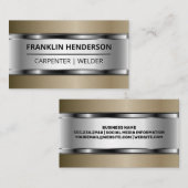 Metalen Visitekaartje Glanzend (Voorkant / Achterkant)