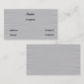 Metalen visitekaartje strak (Voorkant / Achterkant)