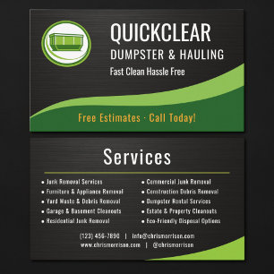 Metalen Visitekaartje voor Afvalcontainers en Afvo