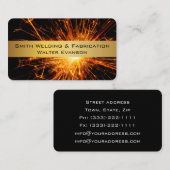 Metalen Visitekaartje voor fabricage en lassen (Voorkant / Achterkant)