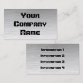 Metalen Visitekaartjes (Voorkant / Achterkant)