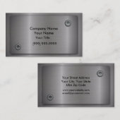 Metalen Visitekaartjes (Voorkant / Achterkant)