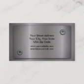 Metalen Visitekaartjes (Achterkant)