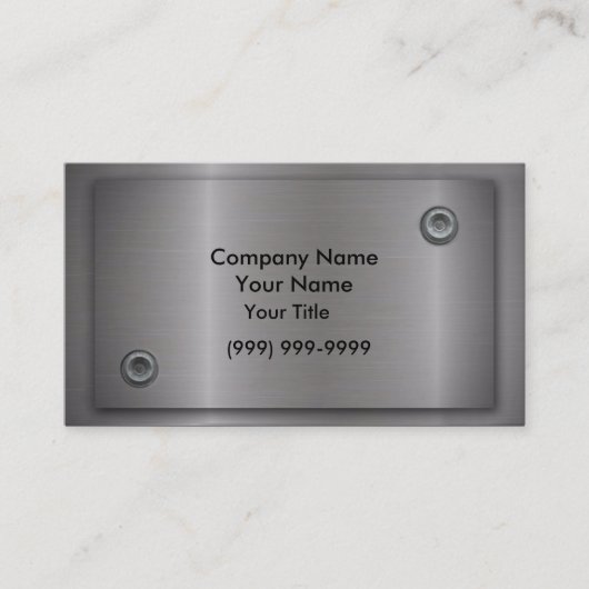 Metalen Visitekaartjes (Voorkant)