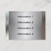 Metalen Visitekaartjes van klasse (Achterkant)