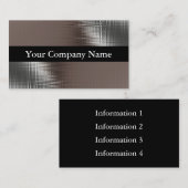 Metalen Visitekaartjes van klasse (Voorkant / Achterkant)