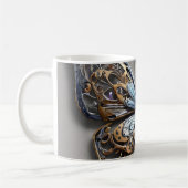 Metalen Vlinder Koffiemok (Links)