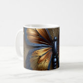 Metalen Vlinder Koffiemok (Voorkant links)