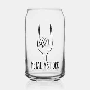 Metalen vork als grappige rots op keukenontwerp blikvorm glas