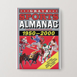 Metalen wandkunst Sport Almanak Button