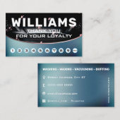 Metalen wasloyaliteit bij auto's visitekaartje (Voorkant / Achterkant)