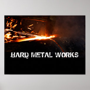 Metalen werken poster