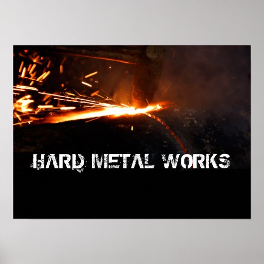Metalen werken poster (Voorkant)