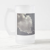 Metalen wolken matglas bierpul (Links)