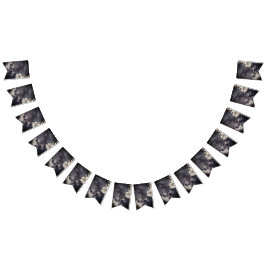 Metalen wolken vlaggetjes