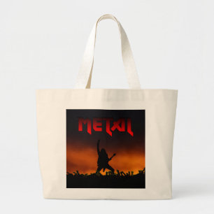 metalen zak grote tote bag