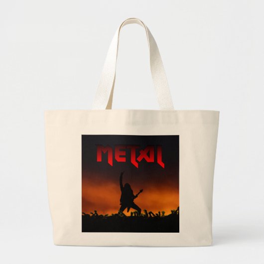 metalen zak grote tote bag (Voorkant)