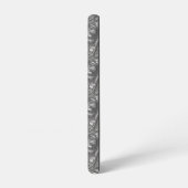 Metalen Zilveren Abstract Ontwerp voor Samsung Galaxy Hoesje (Linkerkant)