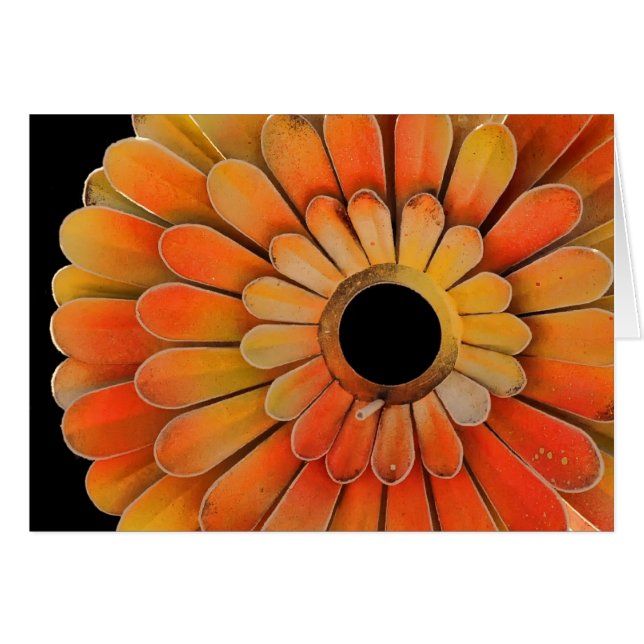 Metalen zonnebloem (Voorkant Horizontaal)
