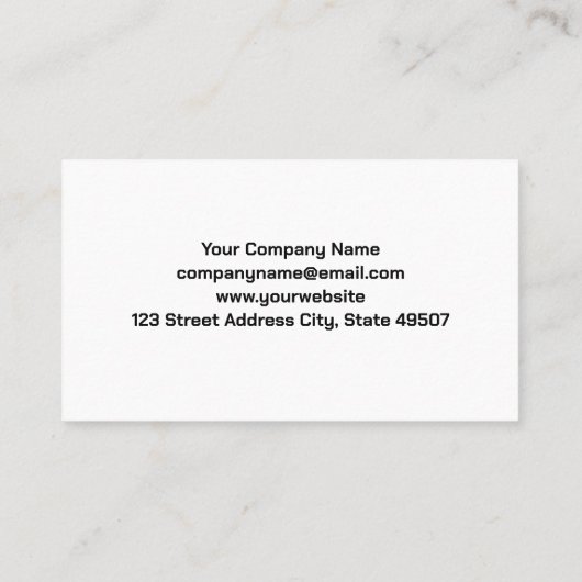 metalen zuigers | Automatische services | koolstof Visitekaartje (Achterkant)