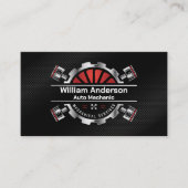 metalen zuigers | Automatische services | koolstof Visitekaartje (Voorkant)