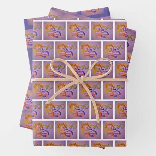 Metalfant Birthday Wrapping Paper Sheet Set 3 (In situ)