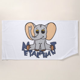 Metalfant Elephant Beach Towel Strandlaken