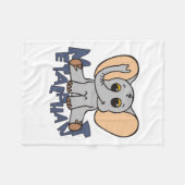 Metalfant Elephant Fleece Blanket (Voorkant (Horizontaal))