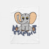Metalfant Elephant Fleece Blanket (Voorkant)