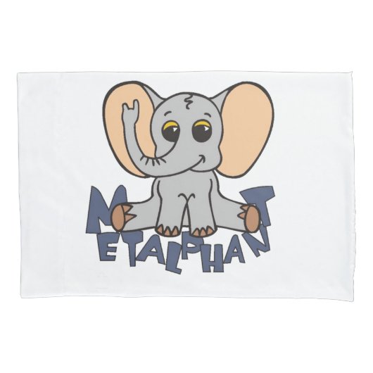Metalfant Elephant Pillow Hoesje Kussensloop (Voorkant)